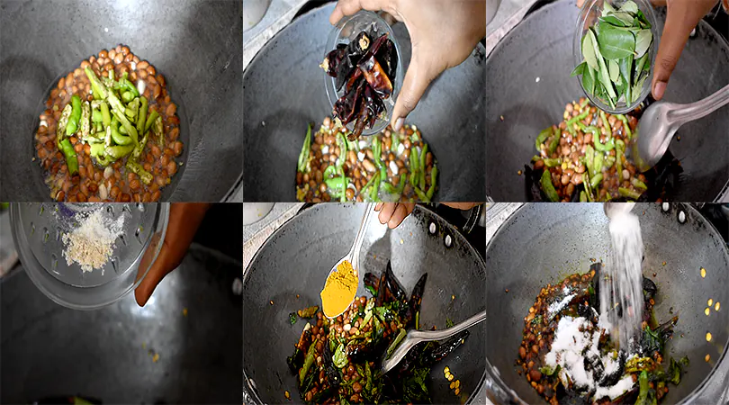 Authentic Andhra Tamarind Pulihora Recipe (Temple-Style Chintapandu Pulihora) Add Chilies, Curry Leaves, and Aromatics