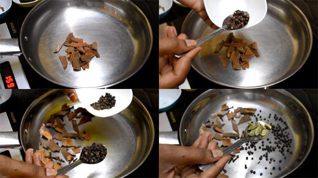 Garam Masala Powder | Homemade Garam Masala powder Recipe adding spices to make Garam Masala Powder Recipe