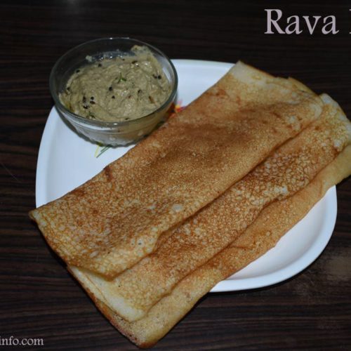 Rava Dosa Recipe