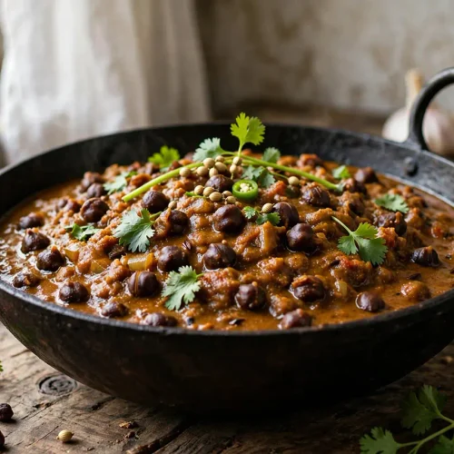 Authentic Black Bengal Gram Curry (Kala Chana Gravy) authentic Black Bengal gram curry tender kala chana recipe