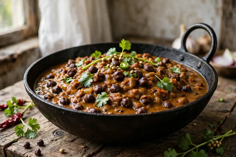 Authentic Black Bengal Gram Curry (Kala Chana Gravy) authentic Black Bengal gram curry tender kala chana recipe