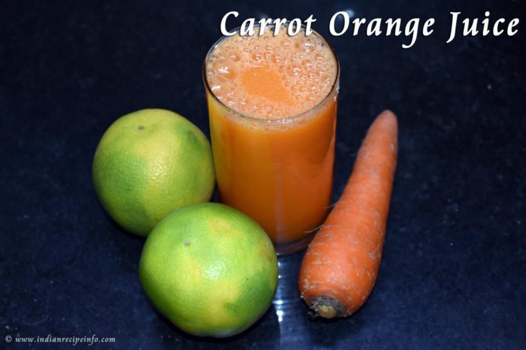 Orange Carrot Juice Recipe