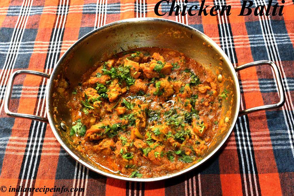 Chicken balti Recipe