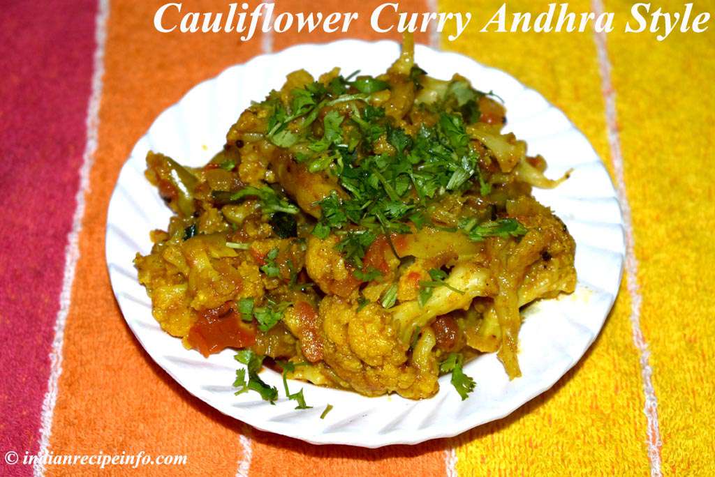 Cauliflower Curry Andhra Style