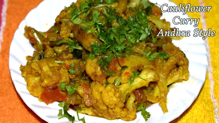 Cauliflower Curry Andhra Style