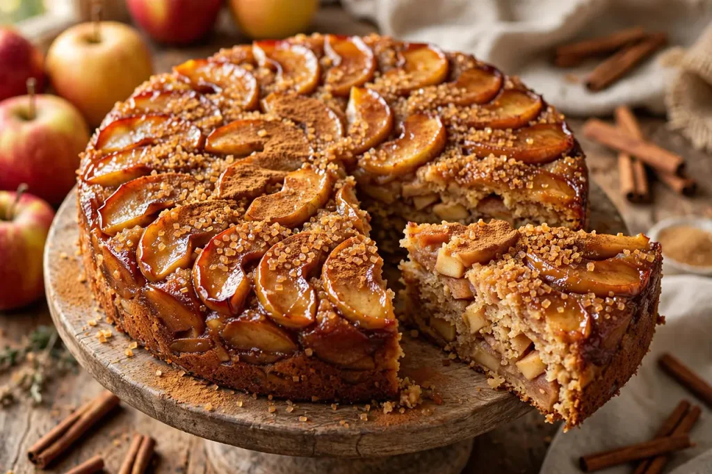 Moist Spiced Apple Cake: The Ultimate Scratch Recipe for Tender Crumb Easy moist spiced apple cake recipe with apple slices and sugar crunch