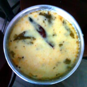 Gujarati kadhi Microwave