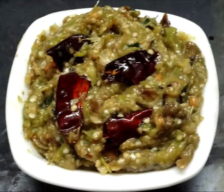 Brinjal Chutney Vankaya Pachadi