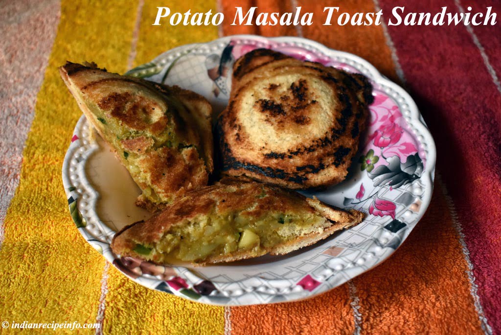 Potato Masala Toast Sandwich Recipe