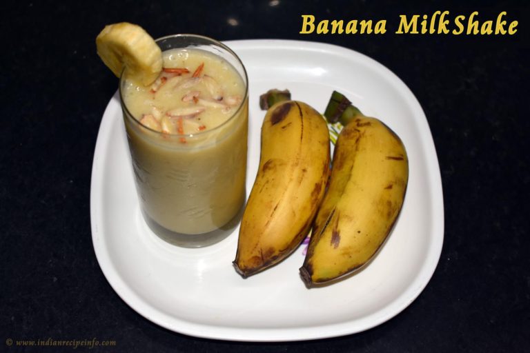 Banana Milkshake Recipe