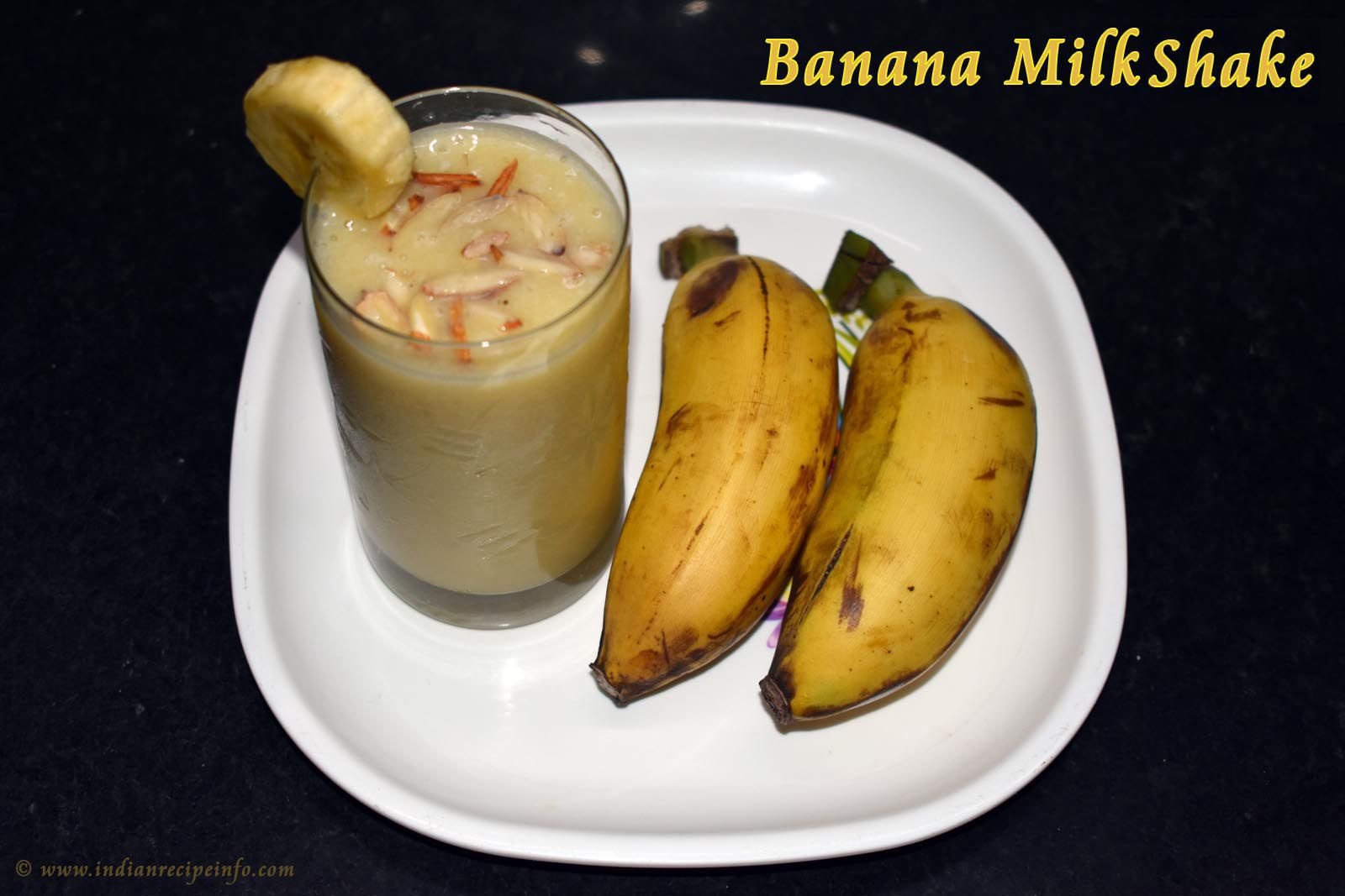 Banana Milkshake Recipe, Banana Milkshake healthy, Banana Smoothie