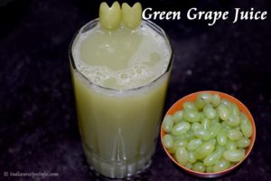 Green Grapes Juice Recipe