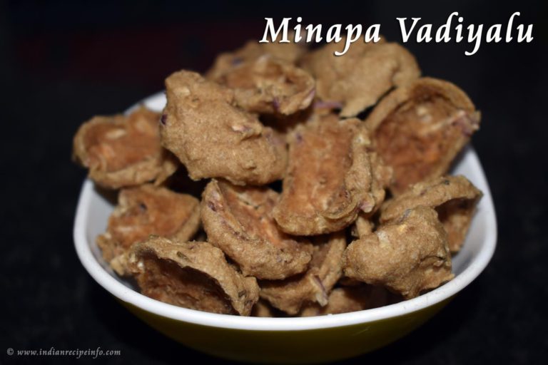 Minapa Vadiyalu Recipe