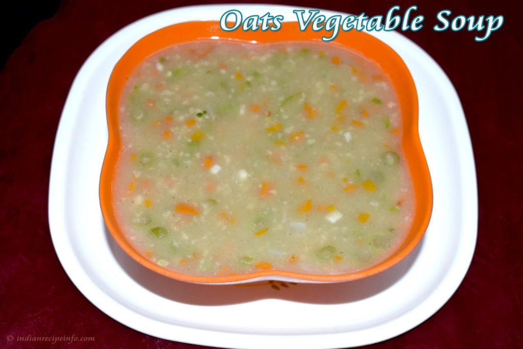 Oats Vegetable Soup