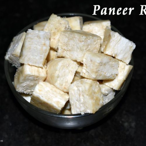 Homemade Paneer Recipe