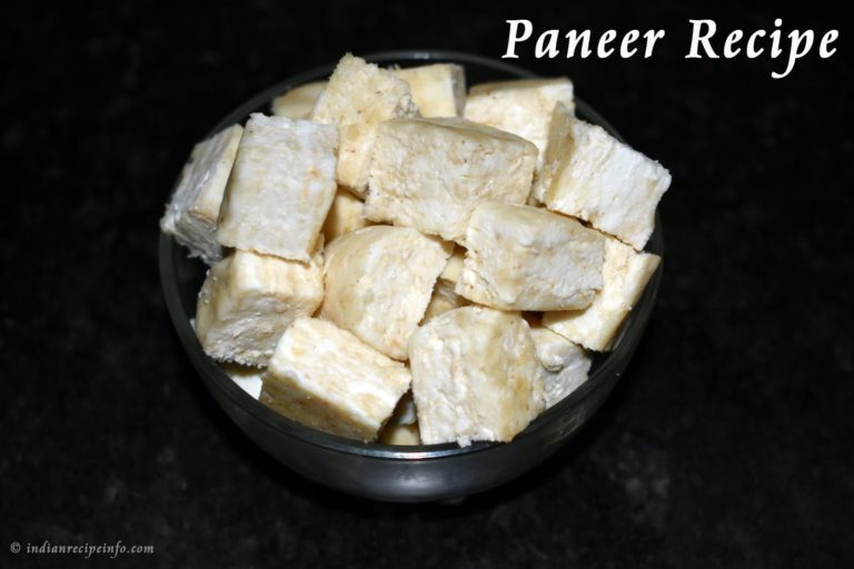 Homemade Paneer Recipe