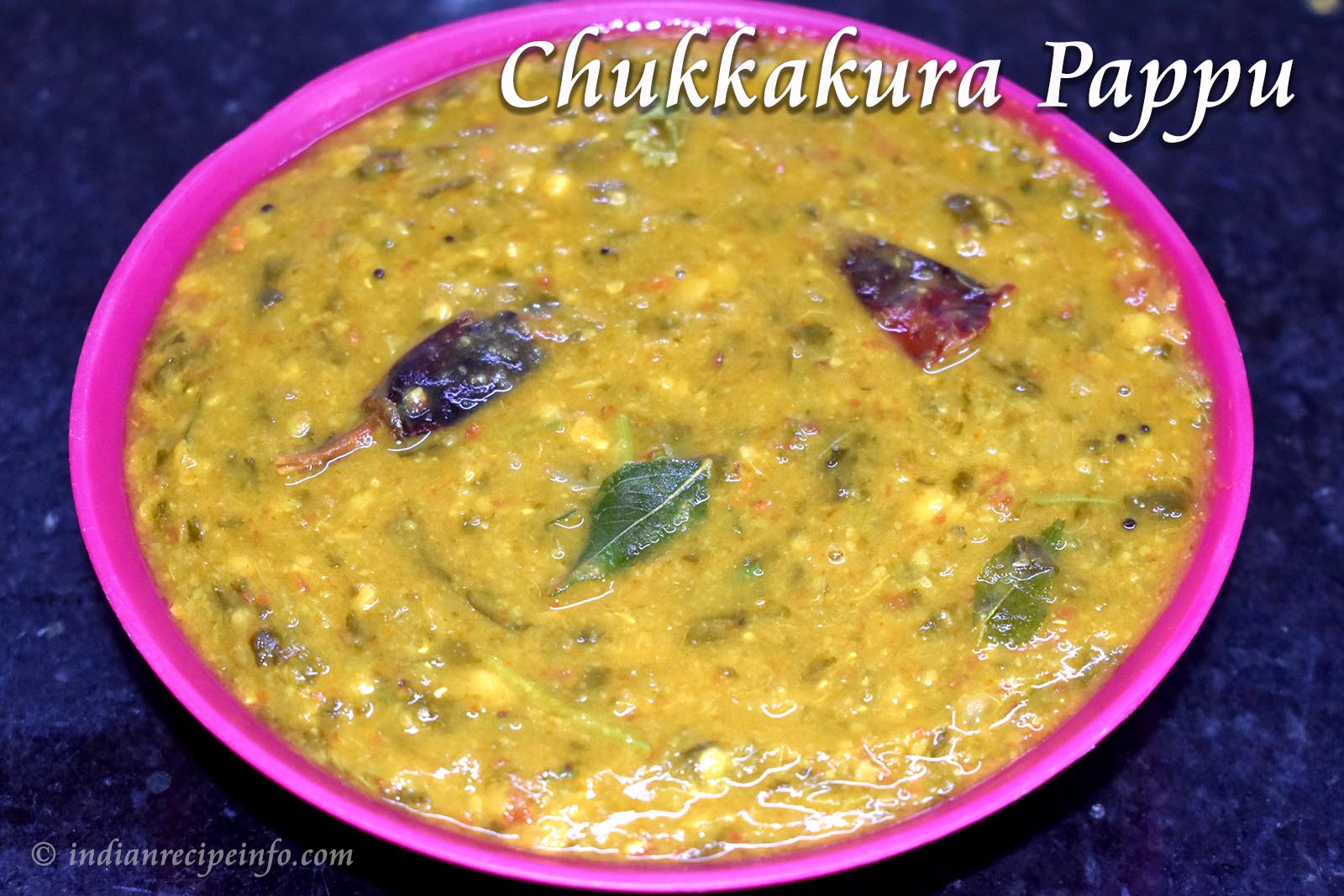 Chukkakura Pappu Andhra Style | Khatta Palak dal - Indian Recipe Info