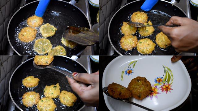 Deep fry fish egg cutlets and serve hot.