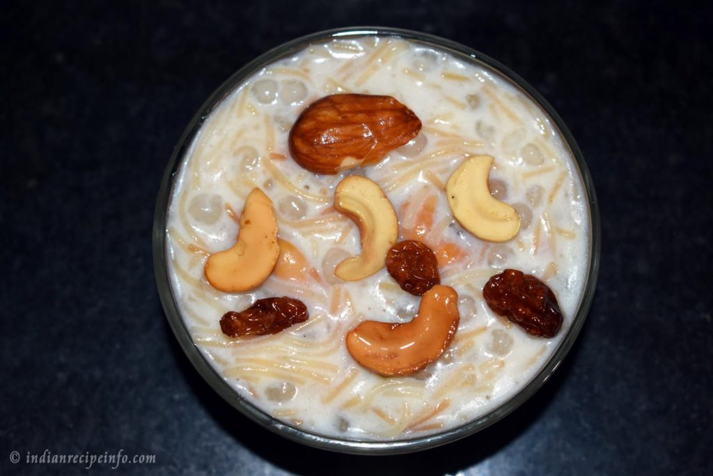 Sabudana Vermicelli Kheer