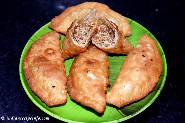 Karanji Recipe Peanut mix