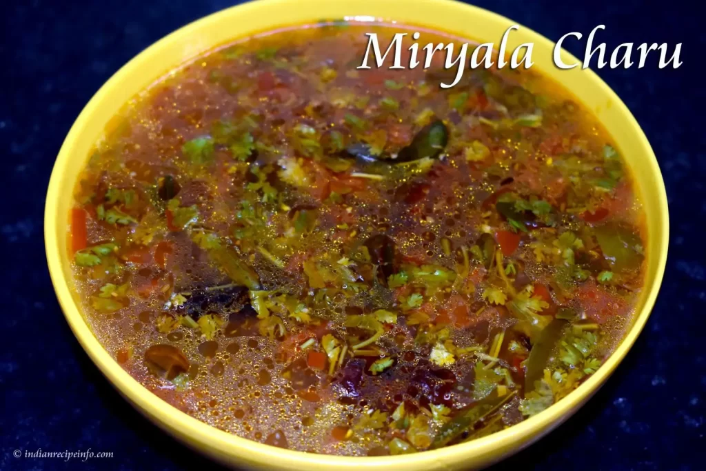 Pepper Rasam or miryala charu