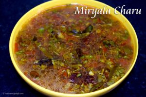 Pepper Rasam or Miryala Charu