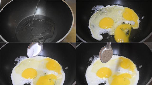 scramble eggs to make egg maggi noodles