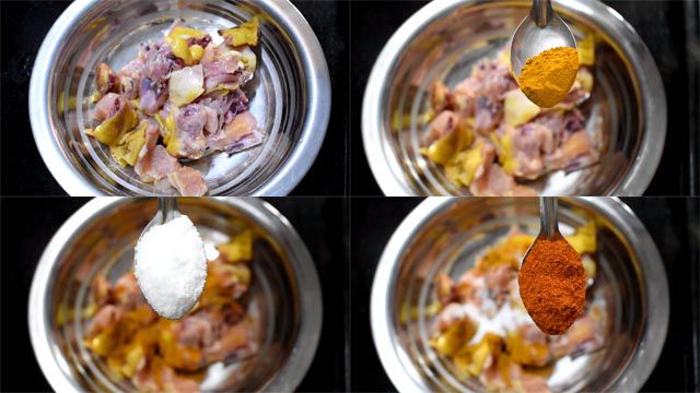 Marinate chicken to make shahi chicken Korma Recipe