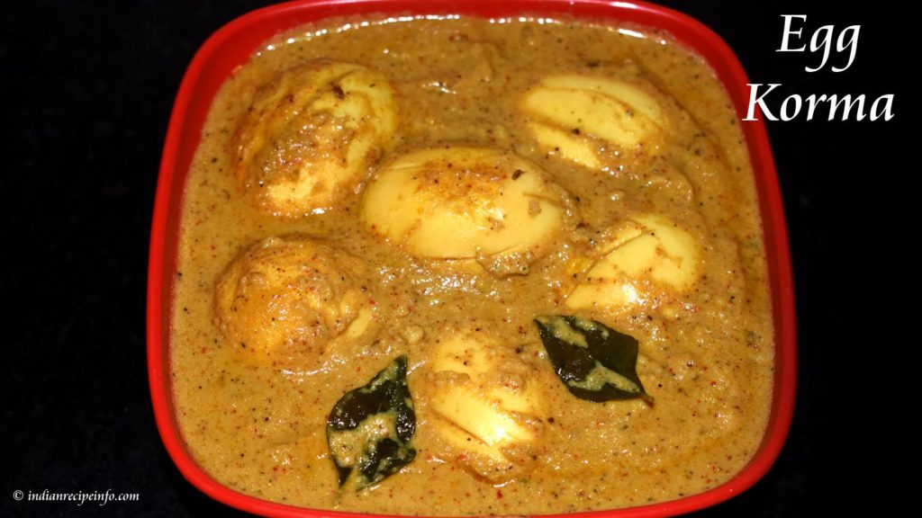 Egg Korma Recipe