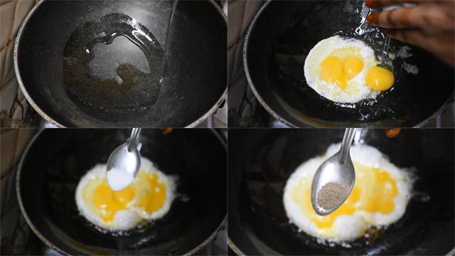 Break eggs.