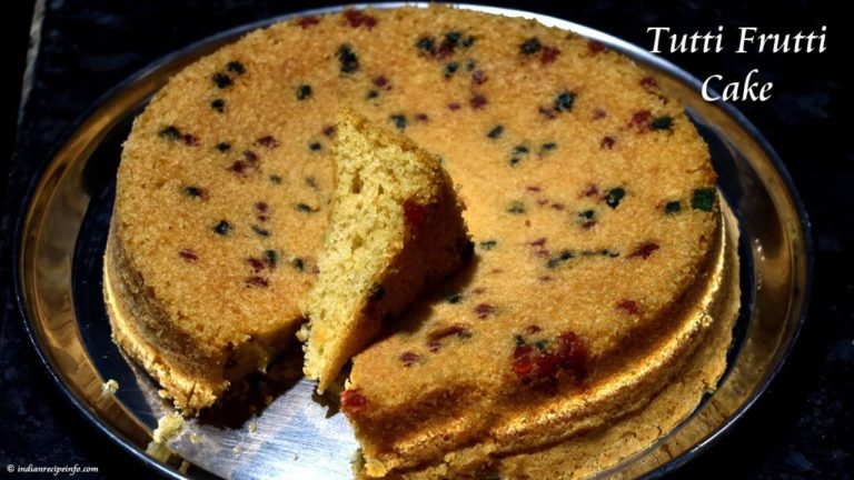 Tutti Frutti Cake Recipe with Egg