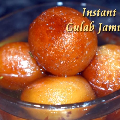 Instant Bread Gulab Jamun Recipe