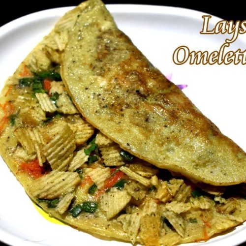 Egg Omelette with potato chips