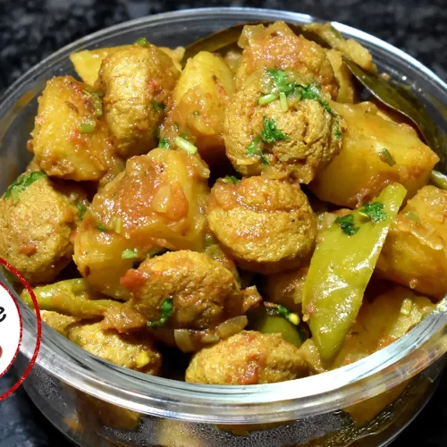 Soya Chunks Potato Curry
