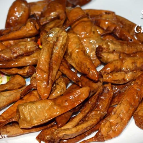 Sun Dried Curd Chillies Recipe