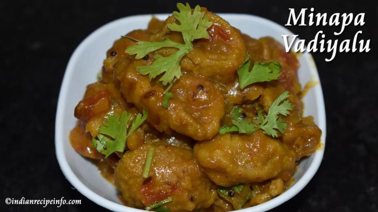 Minapa Vadiyalu Curry
