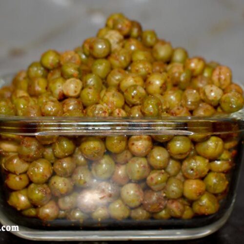 Fried Spicy Green Peas