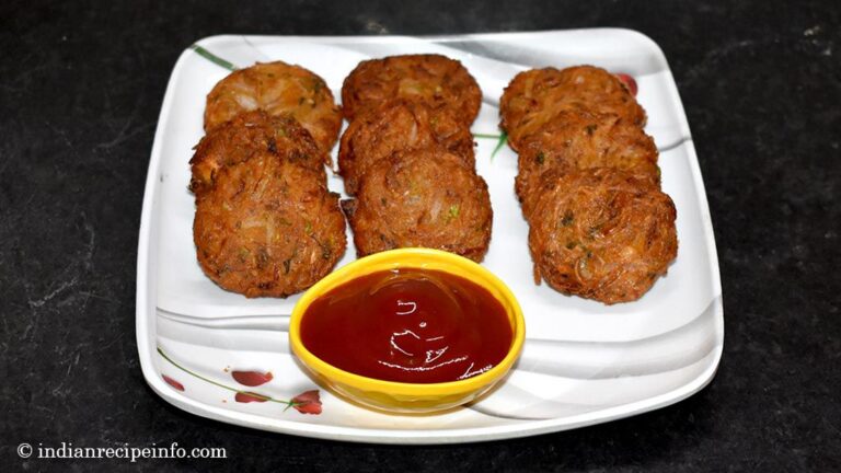 Rice flour onion vada