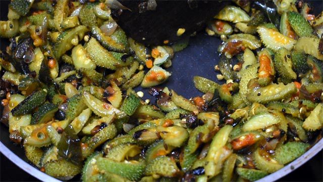 Akakarakaya Fry Recipe | Healthy Spiny Gourd Fry Recipe Check whether spiny gourd turned soft.