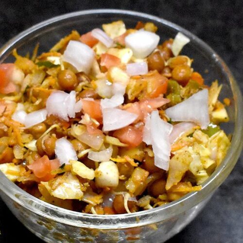 Sprouted kala chana chaat