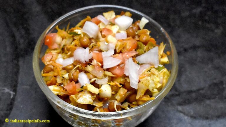 Sprouted kala chana chaat