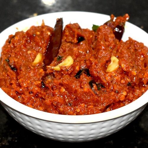 Pandu Mirchi Pachadi Recipe