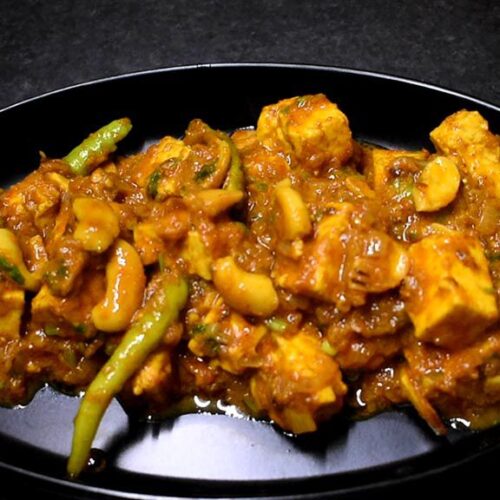 Cashew paneer curry