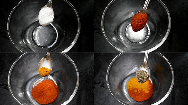 Chicken Drumstick Fry Recipe | Chicken Leg Fry chicken drumstick fry recipe: add curd, chilli, turmeric and pepper powder.