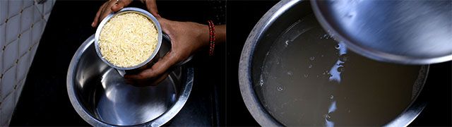 Paneer Biryani Recipe Restaurant Style Paneer Biryani Recipe: Soak Basmati rice.