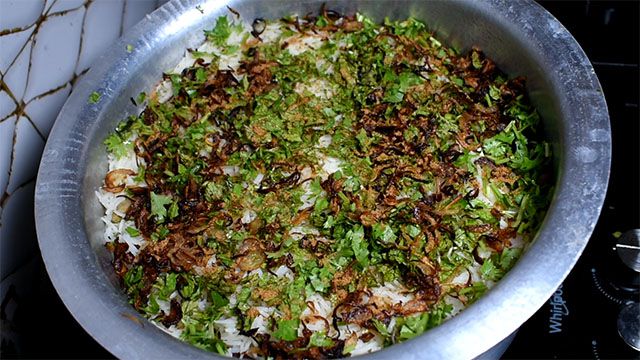Paneer Biryani Recipe Restaurant Style Paneer Biryani Recipe: Repeat layering one by one.