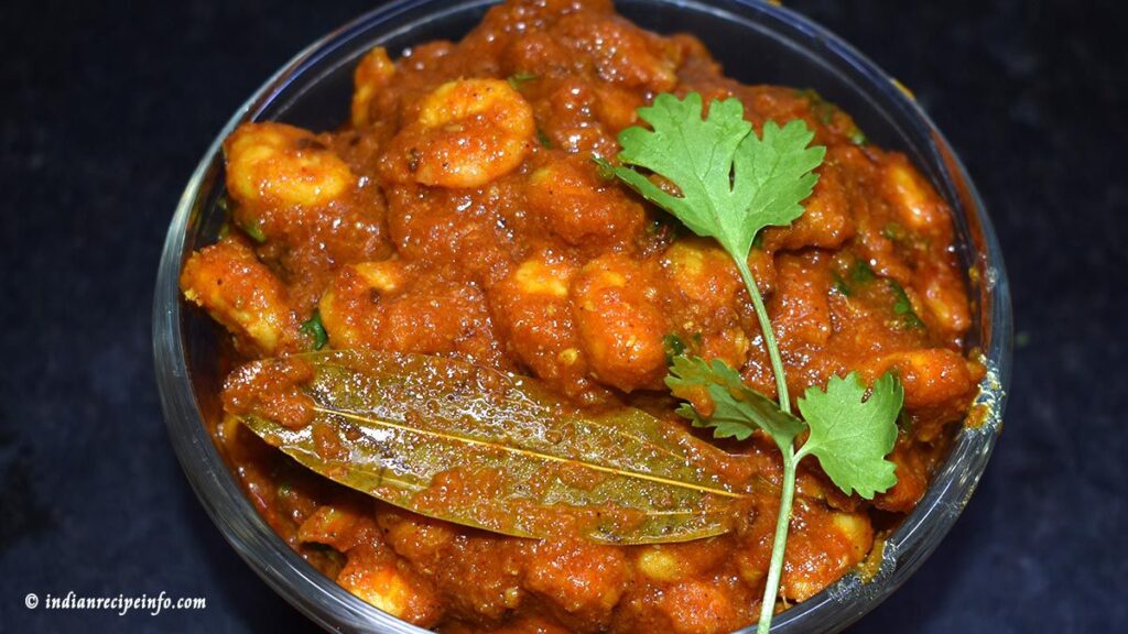 south Indian style prawns masala curry