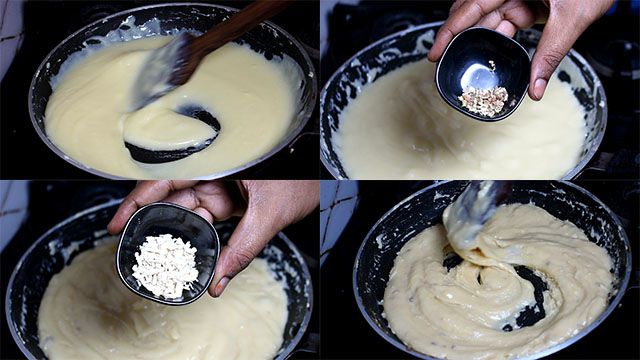 Easy Milk Powder Burfi Recipe: Diwali Sweet Recipes for Kids milk powder burfi recipe: add crushed cashew