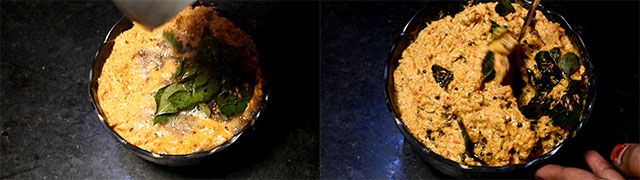 Easy Tomato Coconut Chutney Recipe Add seasoning over tomato coconut chutney recipe